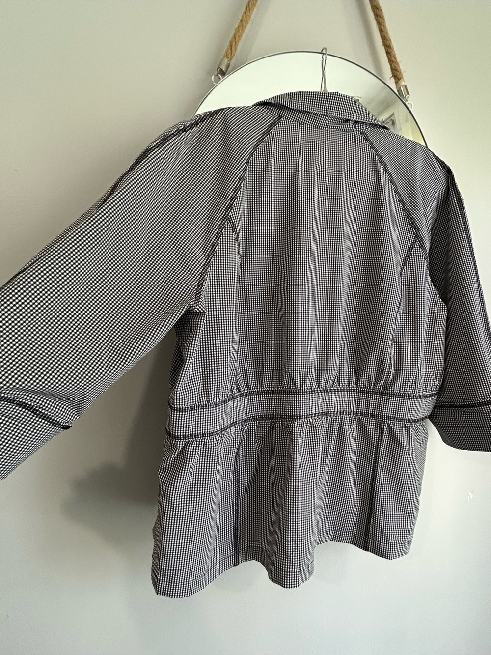 Chico's Zenergy Neema Gingham Jacket-Size 3 = 16 - Picture 7 of 8
